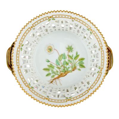  Royal Copenhagen Set of Four Royal Copenhagen Flora Danica Porcelain Baskets