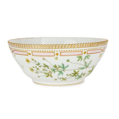  Royal Copenhagen Set of Four Royal Copenhagen Flora Danica Porcelain Bowls