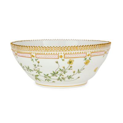  Royal Copenhagen Set of Four Royal Copenhagen Flora Danica Porcelain Bowls