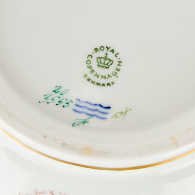  Royal Copenhagen Set of Four Royal Copenhagen Flora Danica Porcelain Bowls