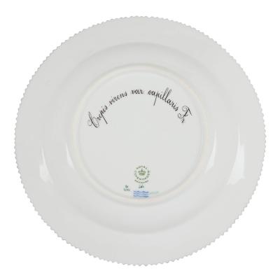  Royal Copenhagen Set of Twelve Royal Copenhagen Flora Danica Porcelain Side Plates