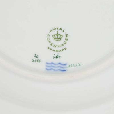  Royal Copenhagen Set of Twelve Royal Copenhagen Flora Danica Porcelain Side Plates