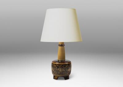  Royal Copenhagen Table Lamp with Goldfish Design by Nils Thorsson for Royal Copenhagen