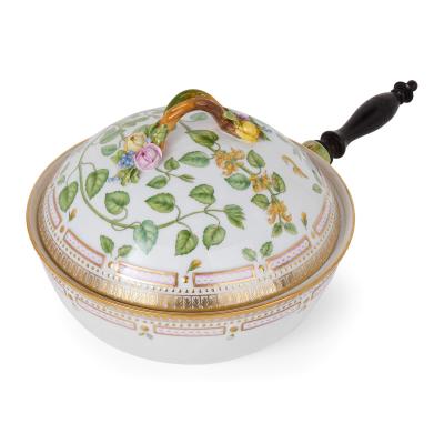  Royal Copenhagen Two Danish Royal Copenhagen Flora Danica porcelain dishes with handles