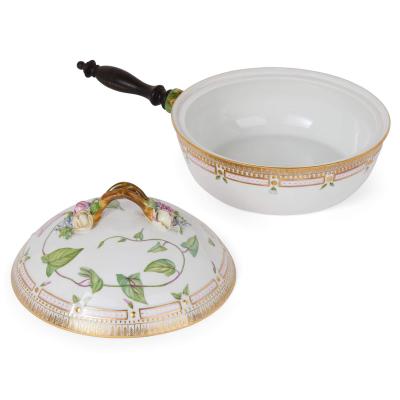  Royal Copenhagen Two Danish Royal Copenhagen Flora Danica porcelain dishes with handles