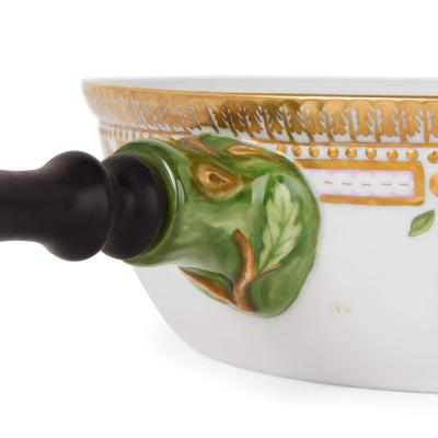  Royal Copenhagen Two Danish Royal Copenhagen Flora Danica porcelain dishes with handles