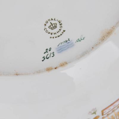  Royal Copenhagen Two Danish Royal Copenhagen Flora Danica porcelain dishes with handles