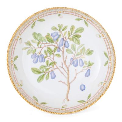  Royal Copenhagen Two Danish porcelain Flora Danica compotes by Royal Copenhagen