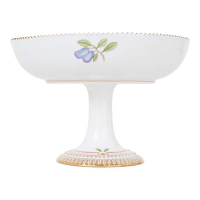  Royal Copenhagen Two Danish porcelain Flora Danica compotes by Royal Copenhagen