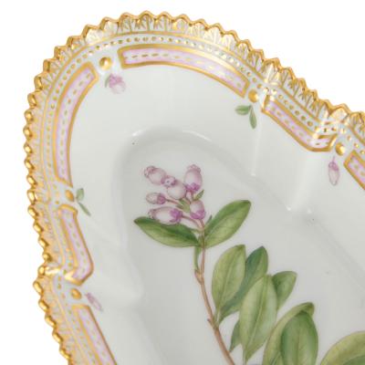  Royal Copenhagen Two Pickle Dishes Royal Copenhagen Flora Danica Porcelain