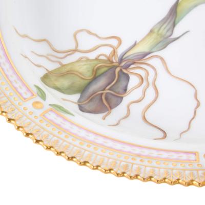  Royal Copenhagen Two large Danish Flora Danica hand painted floral oval platters by Royal Cop 