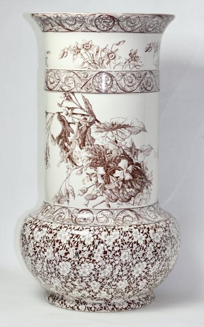  Royal Doulton Royal Doulton Burslem Japonisme Style Ceramic Umbrella Stand 1890 England