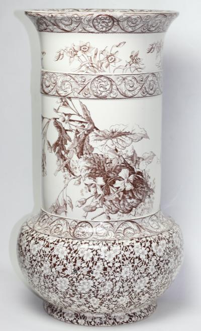  Royal Doulton Royal Doulton Burslem Japonisme Style Ceramic Umbrella Stand 1890 England