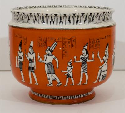  Royal Doulton Royal Doulton Egyptian Revival Porcelain Jardini re