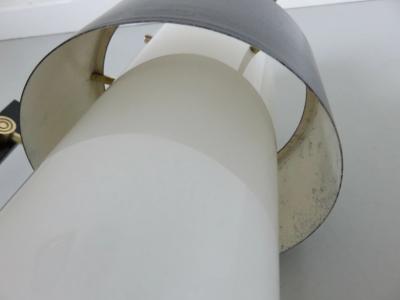  Royal Lumi res Pair of wall lights in perspex brass lacquered metal Lunel France circa 1960