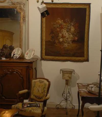  Royal Manufacture of Aubusson French 19th Century Aubusson Tapestry Depicting a Lively Bouquet of Flowers