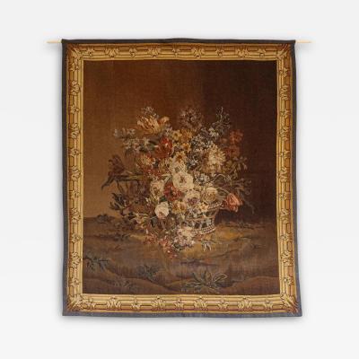  Royal Manufacture of Aubusson French 19th Century Aubusson Tapestry Depicting a Lively Bouquet of Flowers