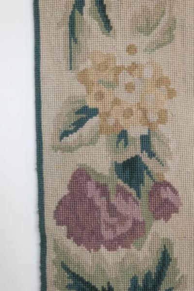  Royal Manufacture of Aubusson French 19th Century Aubusson Wall Tapestry with Pink and Cream Floral D cor