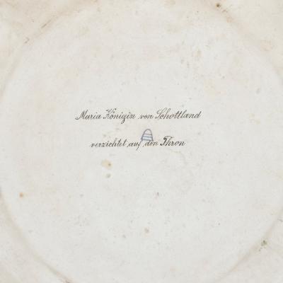  Royal Vienna Porcelain Antique parcel gilt and painted porcelain charger plate by Royal Vienna