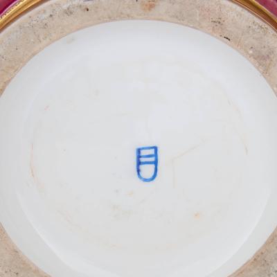  Royal Vienna Porcelain Large near pair of painted porcelain vases by Royal Vienna