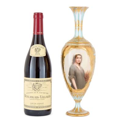  Royal Vienna Porcelain Manufactory 19th Century Royal Vienna Porcelain Cabinet Vase Depicting Ruth By Royal Vienna