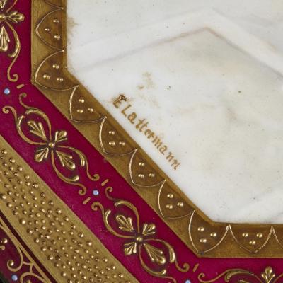  Royal Vienna Porcelain Royal Vienna porcelain charger with theatre theme