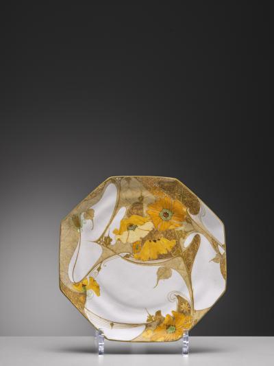  Rozenburg Porcelain Fine eggshell plate with floral design