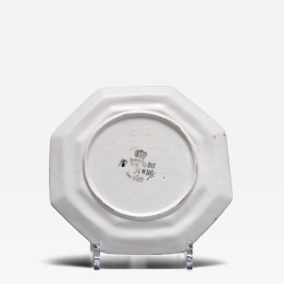  Rozenburg Porcelain Fine eggshell plate with floral design