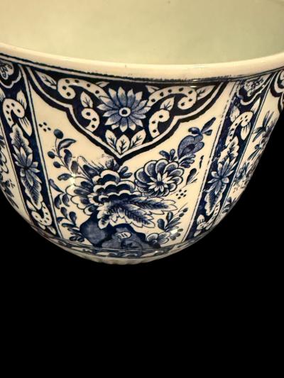  Rozenburg Royal Delftware Factory DELFT COBALT BLUE FLORAL PATTERN PLANTER