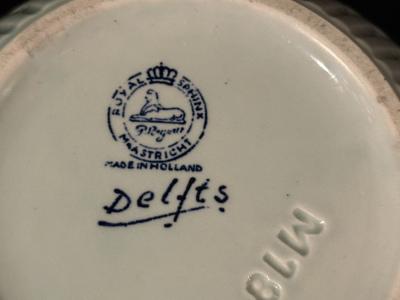  Rozenburg Royal Delftware Factory DELFT COBALT BLUE FLORAL PATTERN PLANTER