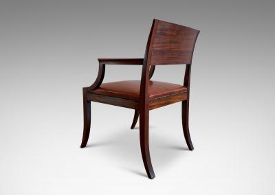  Rud Rasmussen Snedkerier Armchair in Mahogany by Rud Rasmussen