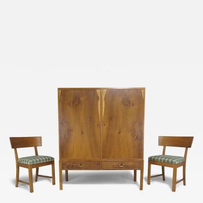  Rud Rasmussen Snedkerier Kaare Klint for Rud Rasmussen Cabinet and Side Chairs