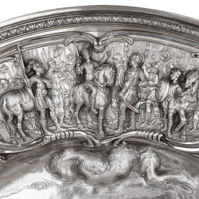  Rundell Bridge Rundell A large George IV silver sideboard dish made by Joseph Angell II 1828