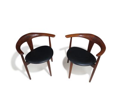  S A Andersen Erik Andersen and Palle Pedersen Erik Andersen and Palie Andersen Exquisitely Hand Sculpted Armchairs