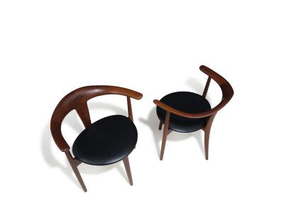  S A Andersen Erik Andersen and Palle Pedersen Erik Andersen and Palie Andersen Exquisitely Hand Sculpted Armchairs
