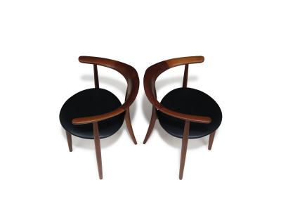  S A Andersen Erik Andersen and Palle Pedersen Erik Andersen and Palie Andersen Exquisitely Hand Sculpted Armchairs