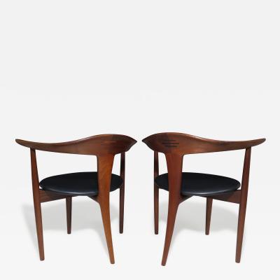  S A Andersen Erik Andersen and Palle Pedersen Erik Andersen and Palie Andersen Exquisitely Hand Sculpted Armchairs