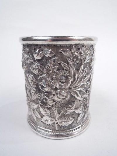  S Kirk Son Inc Antique Kirk Baltimore Repousse Silver Baby Cup