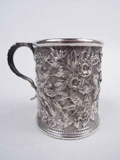  S Kirk Son Inc Antique Kirk Baltimore Repousse Silver Baby Cup