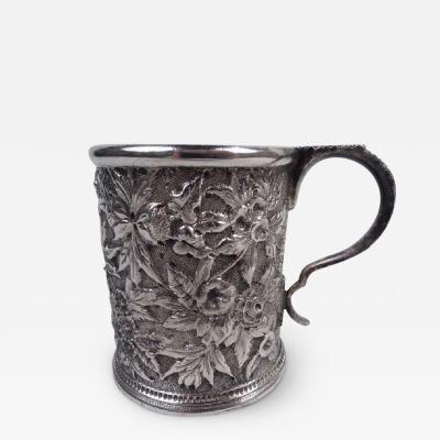  S Kirk Son Inc Antique Kirk Baltimore Repousse Silver Baby Cup