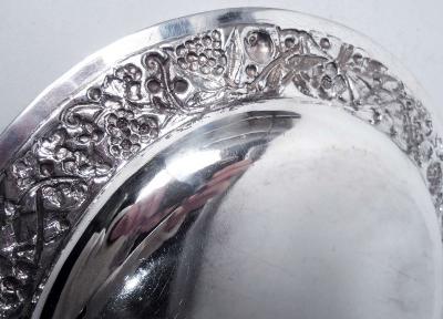 S Kirk Son Inc Antique Kirk Baltimore Repousse Silver Fern Flower Platter Tray