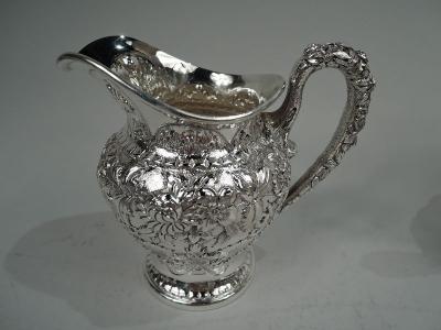  S Kirk Son Inc Antique Kirk Baltimore Repousse Sterling Silver Creamer Sugar
