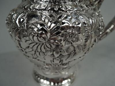  S Kirk Son Inc Antique Kirk Baltimore Repousse Sterling Silver Creamer Sugar