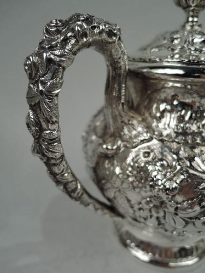  S Kirk Son Inc Antique Kirk Baltimore Repousse Sterling Silver Creamer Sugar