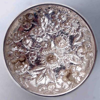  S Kirk Son Inc Antique Kirk Baltimore Repousse Sterling Silver Trinket Box
