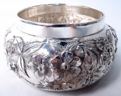  S Kirk Son Inc Antique Kirk Baltimore Repousse Sterling Silver Trinket Box