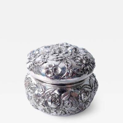  S Kirk Son Inc Antique Kirk Baltimore Repousse Sterling Silver Trinket Box