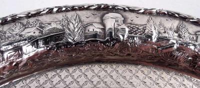  S Kirk Son Inc Antique Kirk Baltimore Repousse Tower Flower Pictorial Salver