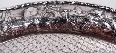  S Kirk Son Inc Antique Kirk Baltimore Repousse Tower Flower Pictorial Salver