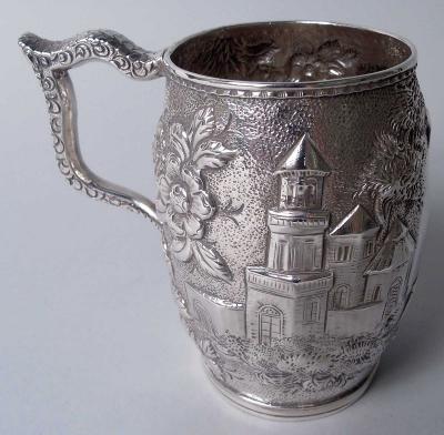 S Kirk Son Inc Antique Kirk Baltimore Silver Flower Tower Baby Cup